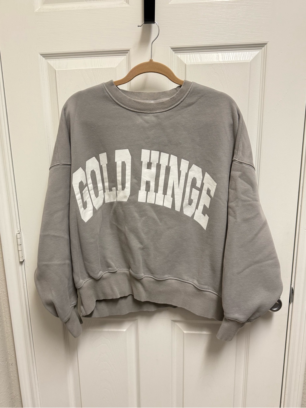 Goldhinge Grey Oversized Sweatshirt